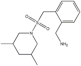 (2-{[(3,5-dimethylpiperidine-1-)sulfonyl]methyl}phenyl)methanamine Struktur