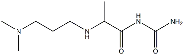 (2-{[3-(dimethylamino)propyl]amino}propanoyl)urea Struktur