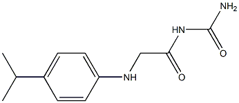 (2-{[4-(propan-2-yl)phenyl]amino}acetyl)urea Struktur