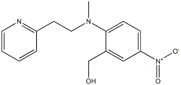 (2-{methyl[2-(pyridin-2-yl)ethyl]amino}-5-nitrophenyl)methanol Struktur