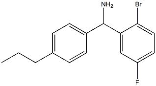 (2-bromo-5-fluorophenyl)(4-propylphenyl)methanamine Struktur