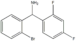 (2-bromophenyl)(2,4-difluorophenyl)methanamine Struktur