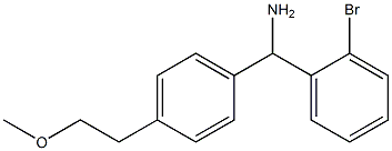 (2-bromophenyl)[4-(2-methoxyethyl)phenyl]methanamine Struktur