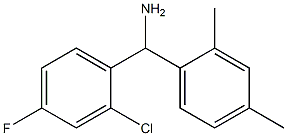 (2-chloro-4-fluorophenyl)(2,4-dimethylphenyl)methanamine Struktur