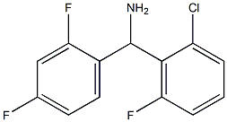 (2-chloro-6-fluorophenyl)(2,4-difluorophenyl)methanamine Struktur