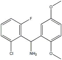 (2-chloro-6-fluorophenyl)(2,5-dimethoxyphenyl)methanamine Struktur