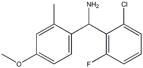 (2-chloro-6-fluorophenyl)(4-methoxy-2-methylphenyl)methanamine Struktur