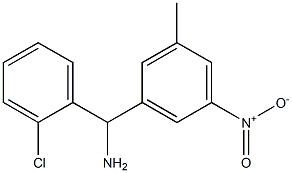 (2-chlorophenyl)(3-methyl-5-nitrophenyl)methanamine Struktur