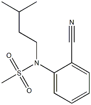 (2-cyanophenyl)-N-(3-methylbutyl)methanesulfonamide Struktur