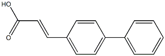 (2E)-3-(4-phenylphenyl)prop-2-enoic acid Struktur