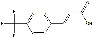 (2E)-3-[4-(trifluoromethyl)phenyl]prop-2-enoic acid Struktur