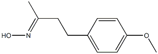 (2E)-4-(4-methoxyphenyl)butan-2-one oxime Struktur