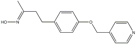 (2E)-4-[4-(pyridin-4-ylmethoxy)phenyl]butan-2-one oxime Struktur