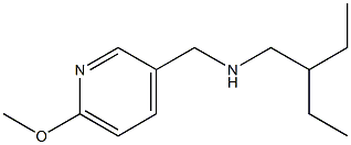 (2-ethylbutyl)[(6-methoxypyridin-3-yl)methyl]amine Struktur