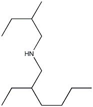 (2-ethylhexyl)(2-methylbutyl)amine Struktur