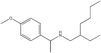 (2-ethylhexyl)[1-(4-methoxyphenyl)ethyl]amine Struktur