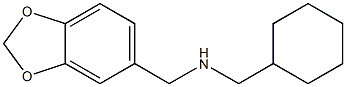 (2H-1,3-benzodioxol-5-ylmethyl)(cyclohexylmethyl)amine Struktur