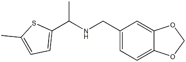 (2H-1,3-benzodioxol-5-ylmethyl)[1-(5-methylthiophen-2-yl)ethyl]amine Struktur