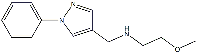 (2-methoxyethyl)[(1-phenyl-1H-pyrazol-4-yl)methyl]amine Struktur