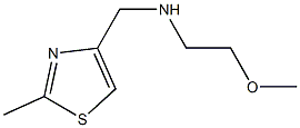 (2-methoxyethyl)[(2-methyl-1,3-thiazol-4-yl)methyl]amine Struktur