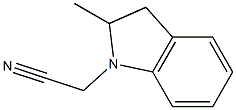 (2-methyl-2,3-dihydro-1H-indol-1-yl)acetonitrile Struktur