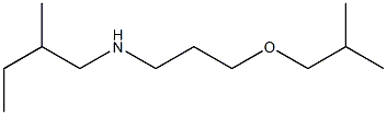 (2-methylbutyl)[3-(2-methylpropoxy)propyl]amine Struktur