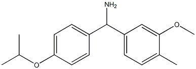 (3-methoxy-4-methylphenyl)[4-(propan-2-yloxy)phenyl]methanamine Struktur