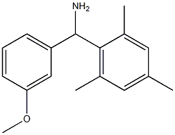 (3-methoxyphenyl)(2,4,6-trimethylphenyl)methanamine Struktur