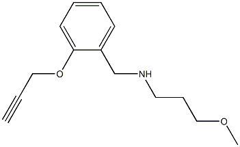 (3-methoxypropyl)({[2-(prop-2-yn-1-yloxy)phenyl]methyl})amine Struktur