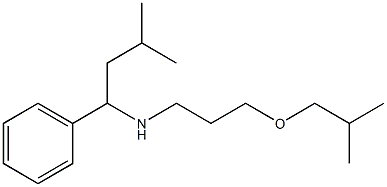 (3-methyl-1-phenylbutyl)[3-(2-methylpropoxy)propyl]amine Struktur