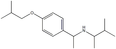 (3-methylbutan-2-yl)({1-[4-(2-methylpropoxy)phenyl]ethyl})amine Struktur