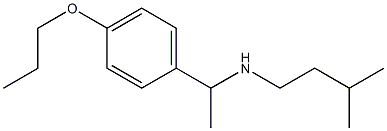 (3-methylbutyl)[1-(4-propoxyphenyl)ethyl]amine Struktur