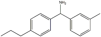 (3-methylphenyl)(4-propylphenyl)methanamine Struktur