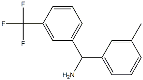 (3-methylphenyl)[3-(trifluoromethyl)phenyl]methanamine Struktur