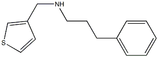 (3-phenylpropyl)(thiophen-3-ylmethyl)amine Struktur