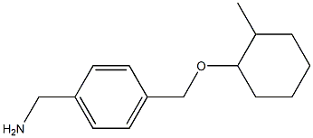 (4-{[(2-methylcyclohexyl)oxy]methyl}phenyl)methanamine Struktur