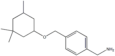 (4-{[(3,3,5-trimethylcyclohexyl)oxy]methyl}phenyl)methanamine Struktur