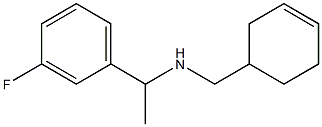 (cyclohex-3-en-1-ylmethyl)[1-(3-fluorophenyl)ethyl]amine Struktur