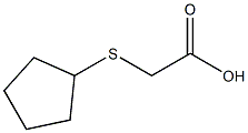 (cyclopentylthio)acetic acid Struktur