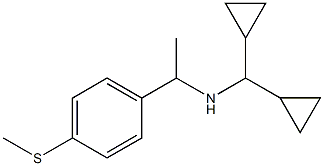 (dicyclopropylmethyl)({1-[4-(methylsulfanyl)phenyl]ethyl})amine Struktur