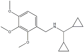 (dicyclopropylmethyl)[(2,3,4-trimethoxyphenyl)methyl]amine Struktur