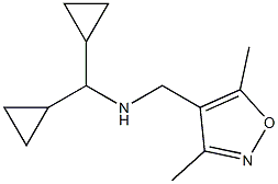 (dicyclopropylmethyl)[(3,5-dimethyl-1,2-oxazol-4-yl)methyl]amine Struktur