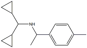 (dicyclopropylmethyl)[1-(4-methylphenyl)ethyl]amine Struktur