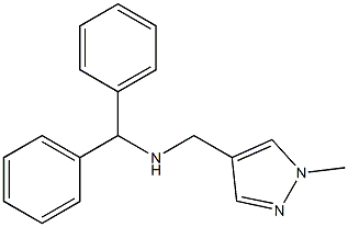 (diphenylmethyl)[(1-methyl-1H-pyrazol-4-yl)methyl]amine Struktur