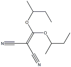 (di-sec-butoxymethylene)malononitrile Struktur