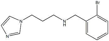 [(2-bromophenyl)methyl][3-(1H-imidazol-1-yl)propyl]amine Struktur