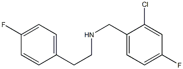 [(2-chloro-4-fluorophenyl)methyl][2-(4-fluorophenyl)ethyl]amine Struktur