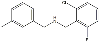 [(2-chloro-6-fluorophenyl)methyl][(3-methylphenyl)methyl]amine Struktur