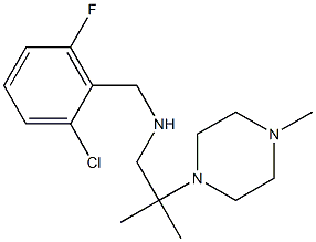 [(2-chloro-6-fluorophenyl)methyl][2-methyl-2-(4-methylpiperazin-1-yl)propyl]amine Struktur