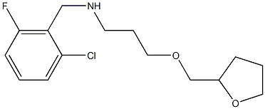 [(2-chloro-6-fluorophenyl)methyl][3-(oxolan-2-ylmethoxy)propyl]amine Struktur